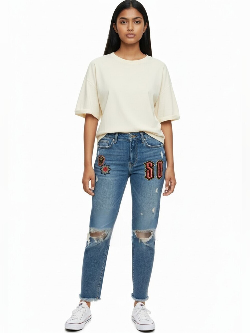 Superdry CASSIE Skinny Anckle Crop Vintage Wash Jeans